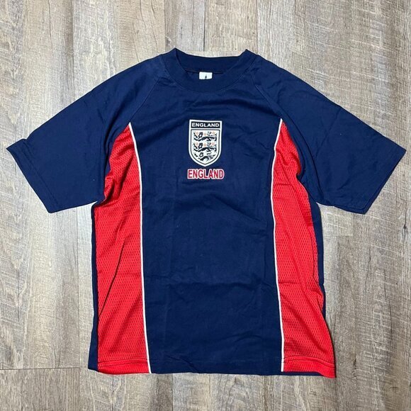 Vintage Y2k‎ England Sports Center Logo Jersey T Shirt Womens Size Medium - Picture 1 of 5